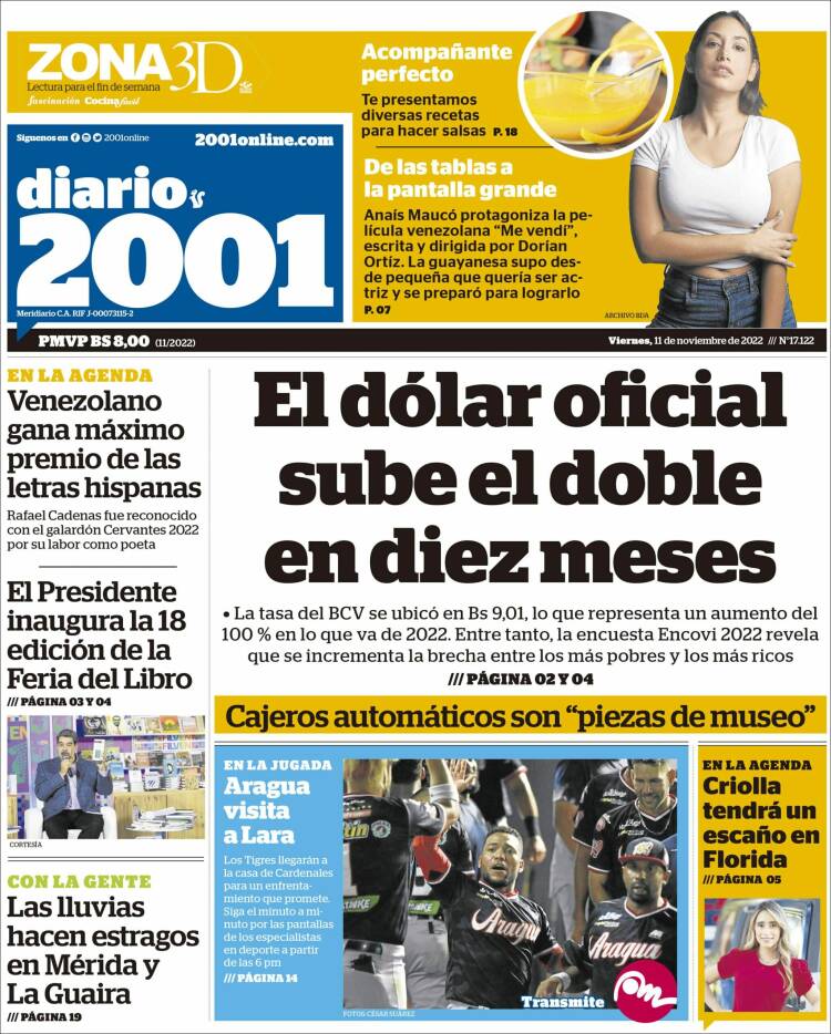 Portada de 2001 - Dosmiluno (Venezuela)