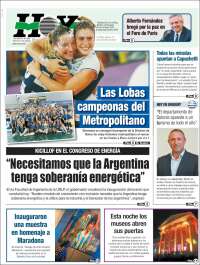 Portada de Diario Hoy (Argentina)