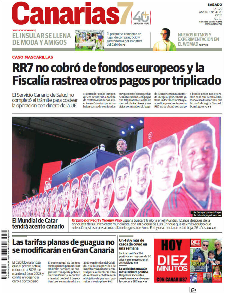 Portada de Canarias 7 (Espa&ntilde;a)