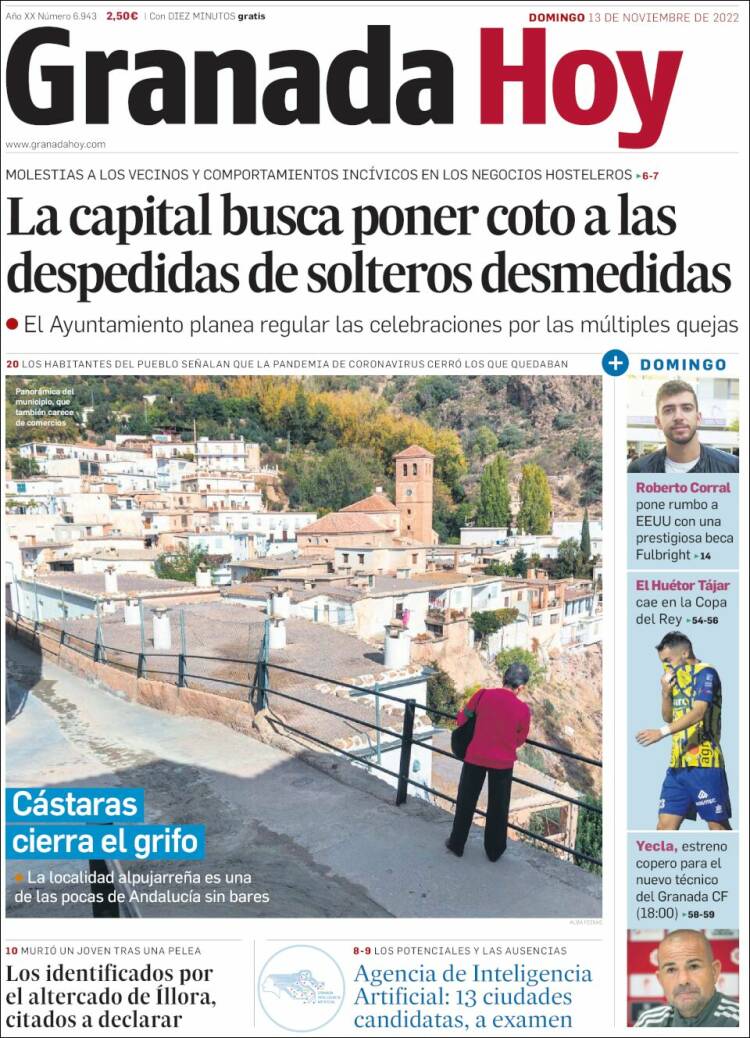 Portada de Granada Hoy (España)