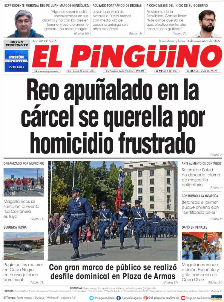 Portada de El Pingüino (Chile)