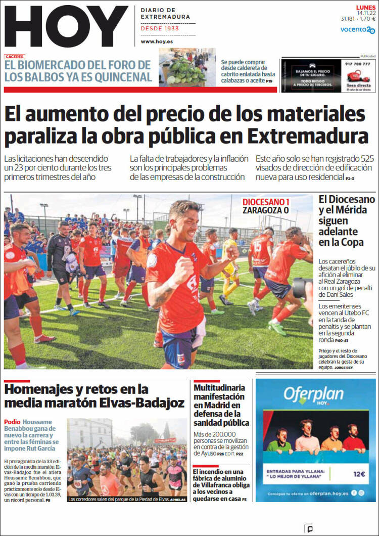 Portada de Hoy - Badajoz (España)