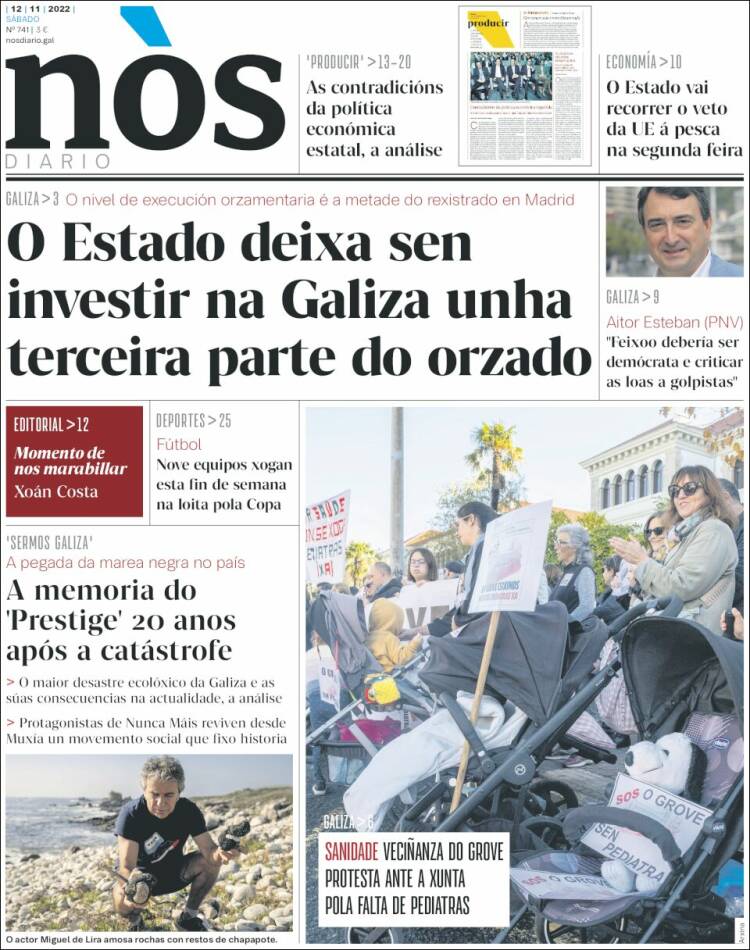 Portada de Nòs Diario (España)