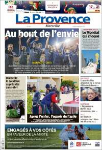 Portada de La Provence (Francia)