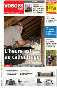 Portada de Vosges Matin (Francia)