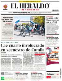 Portada de El Heraldo de Chihuahua (Mexique)