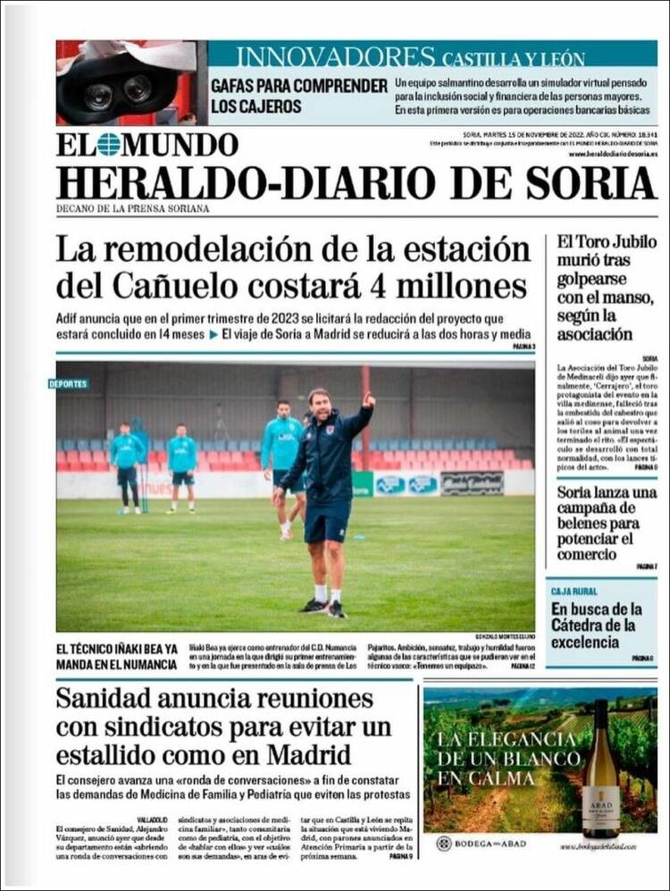 Portada de Diario de Soria (España)