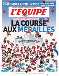 Portada de L'Equipe (Francia)