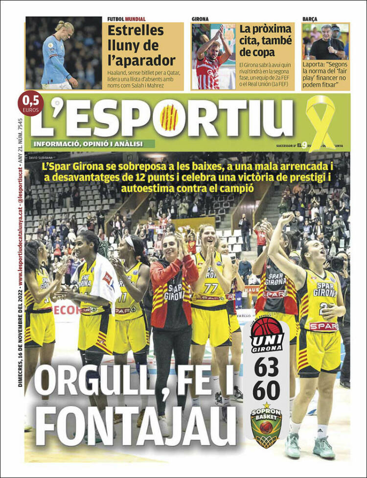 Portada de L'Esportiu : Girona (España)