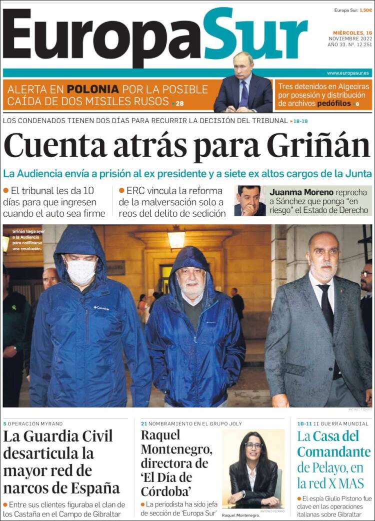 Portada de Europa Sur (Spain)