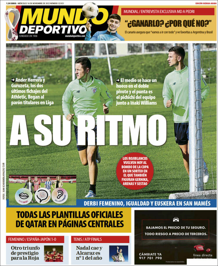 Portada de Mundo Deportivo Bizkaia (España)