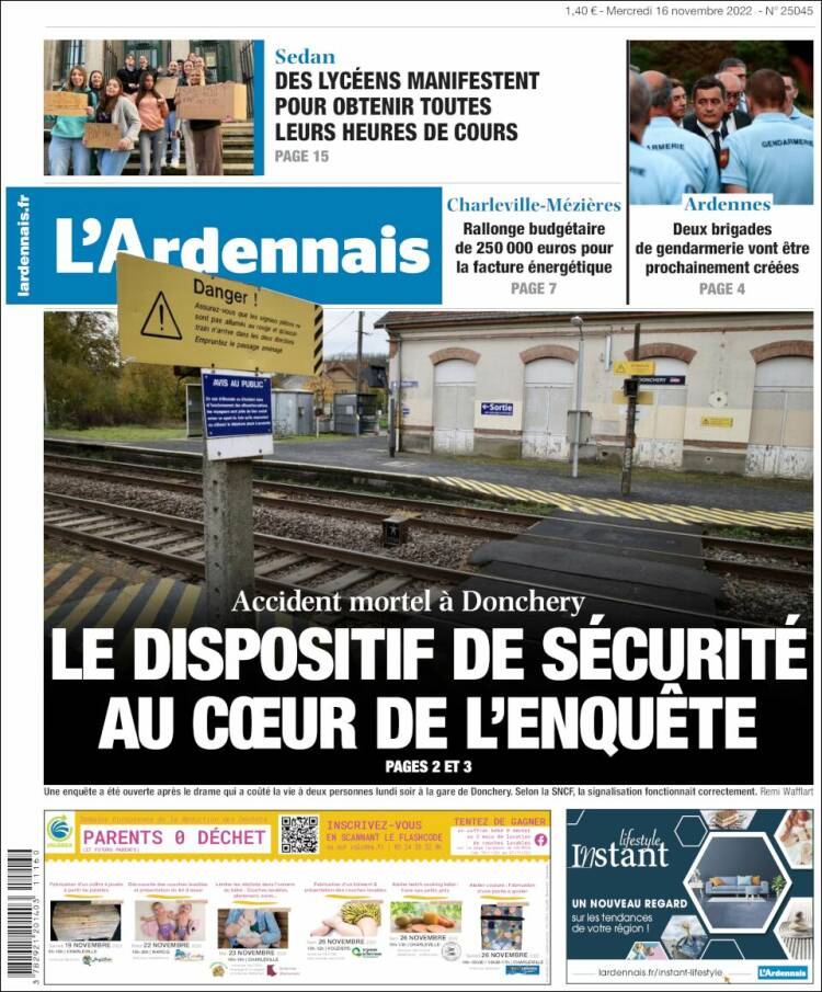 Portada de L'Ardenais (Francia)