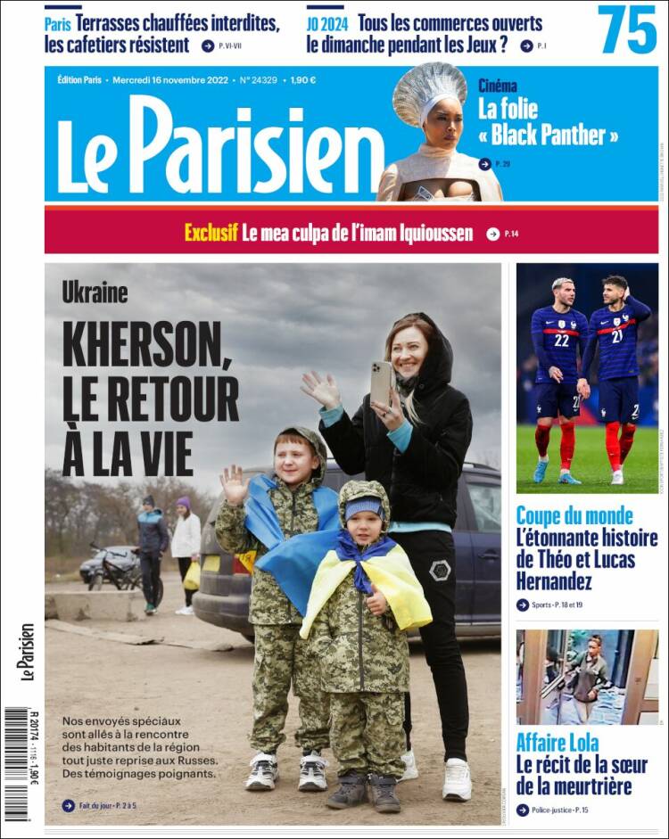 Portada de Le Parisien (France)