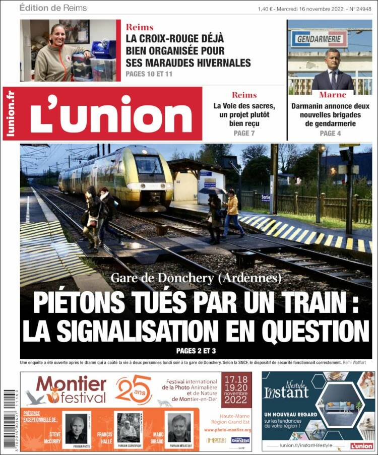 Portada de L'Union (Francia)