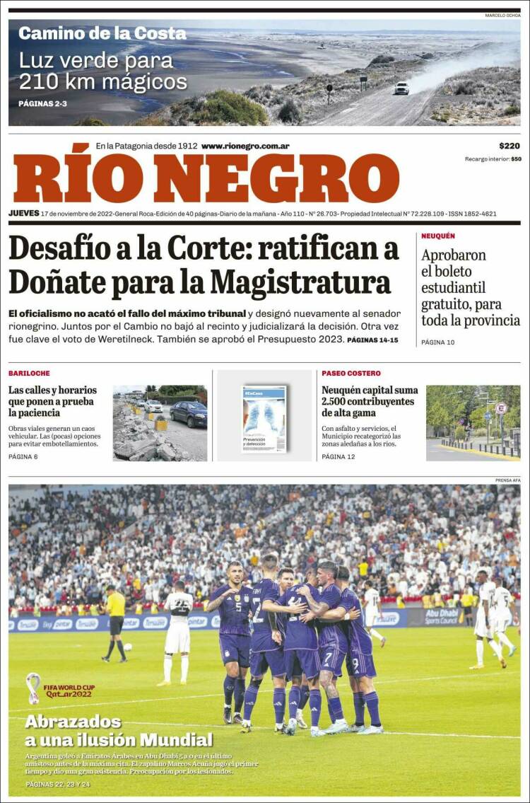 Portada de Rio Negro (Argentina)