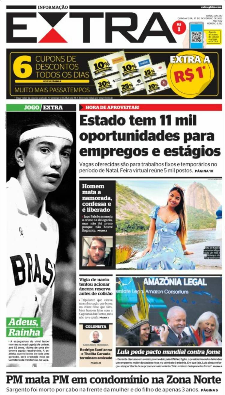 Portada de Extra (Brasil)