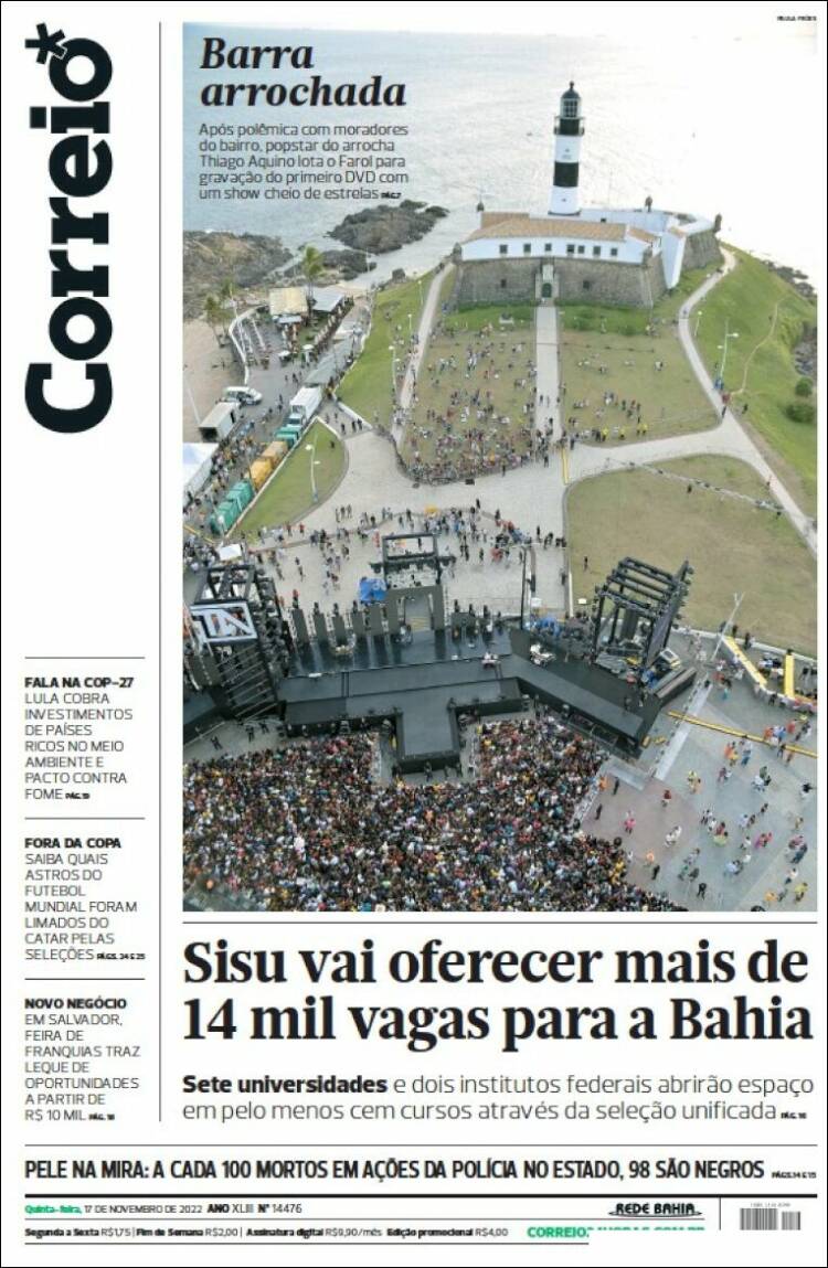 Portada de Correio* (Brasil)