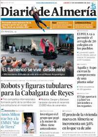 Portada de Diario de Almería (España)