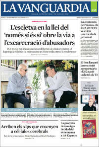 Portada de La Vanguardia (España)