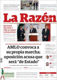 Portada de La Razón (México)