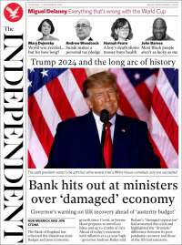 Portada de The Independent (Reino Unido)