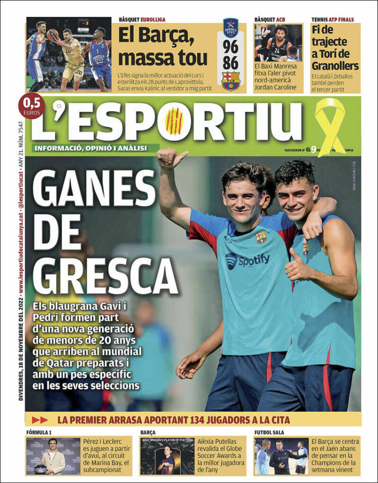 Portada de L'Esportiu (Spain)