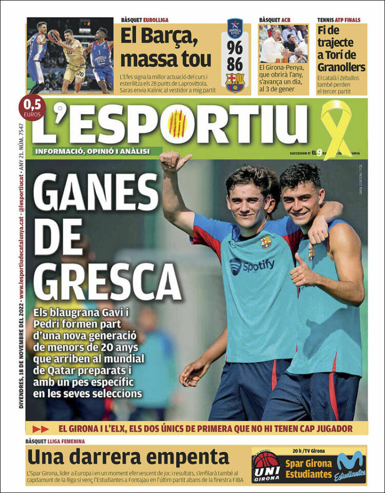 Portada de L'Esportiu : Girona (Spain)