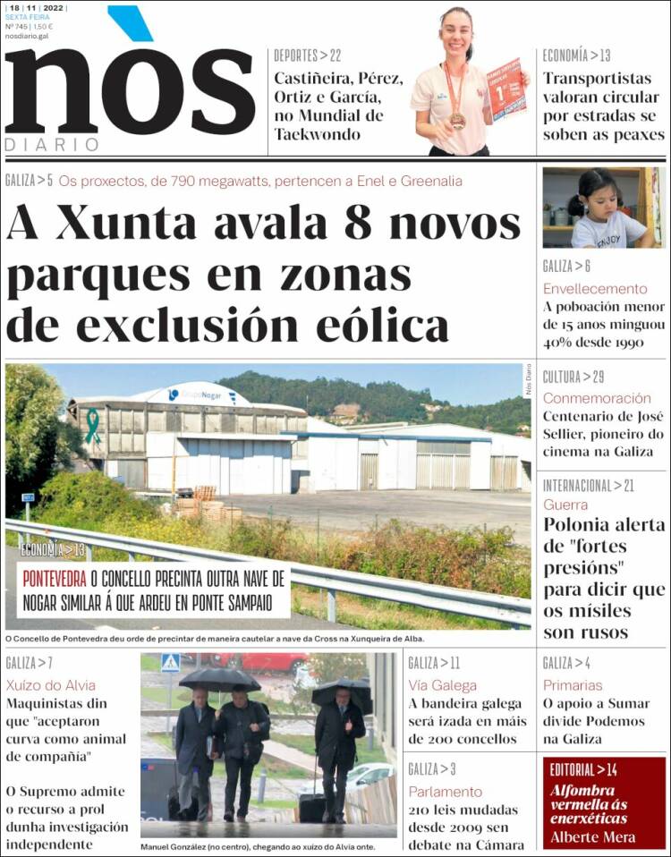 Portada de Nòs Diario (España)