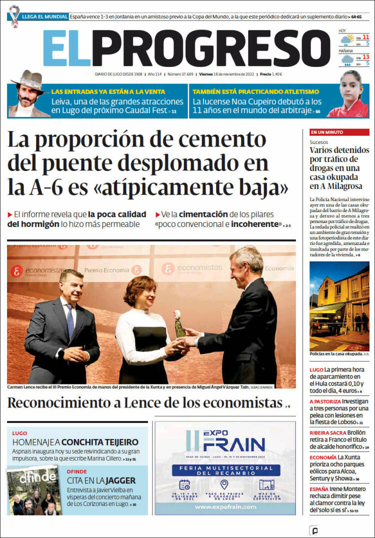 Portada de El Progreso (Spain)