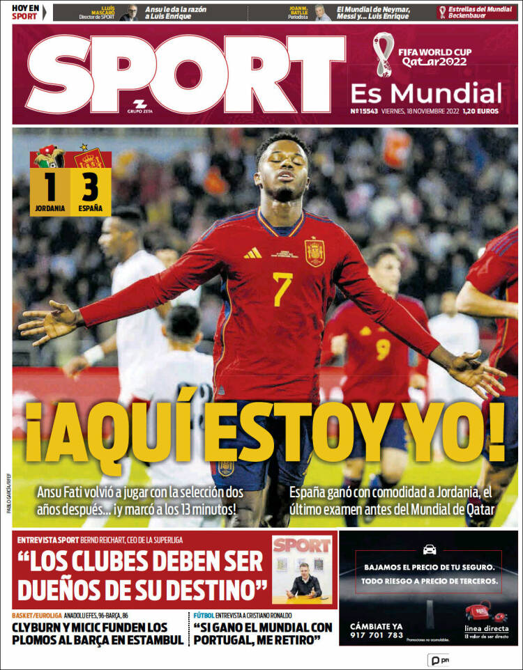 Portada de Sport (España)