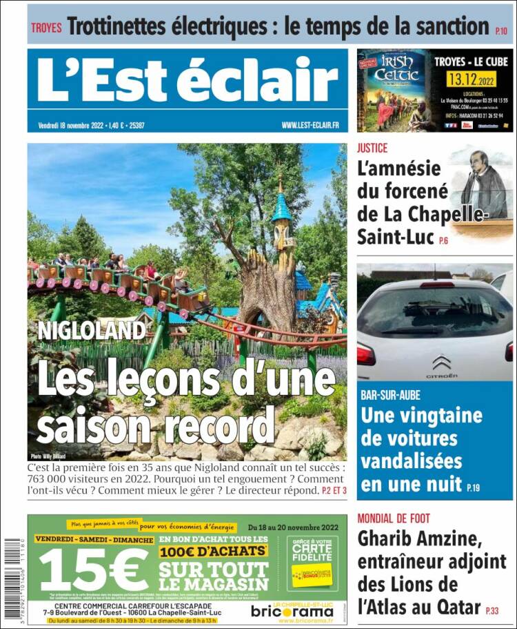 Portada de L'Est Eclair (France)