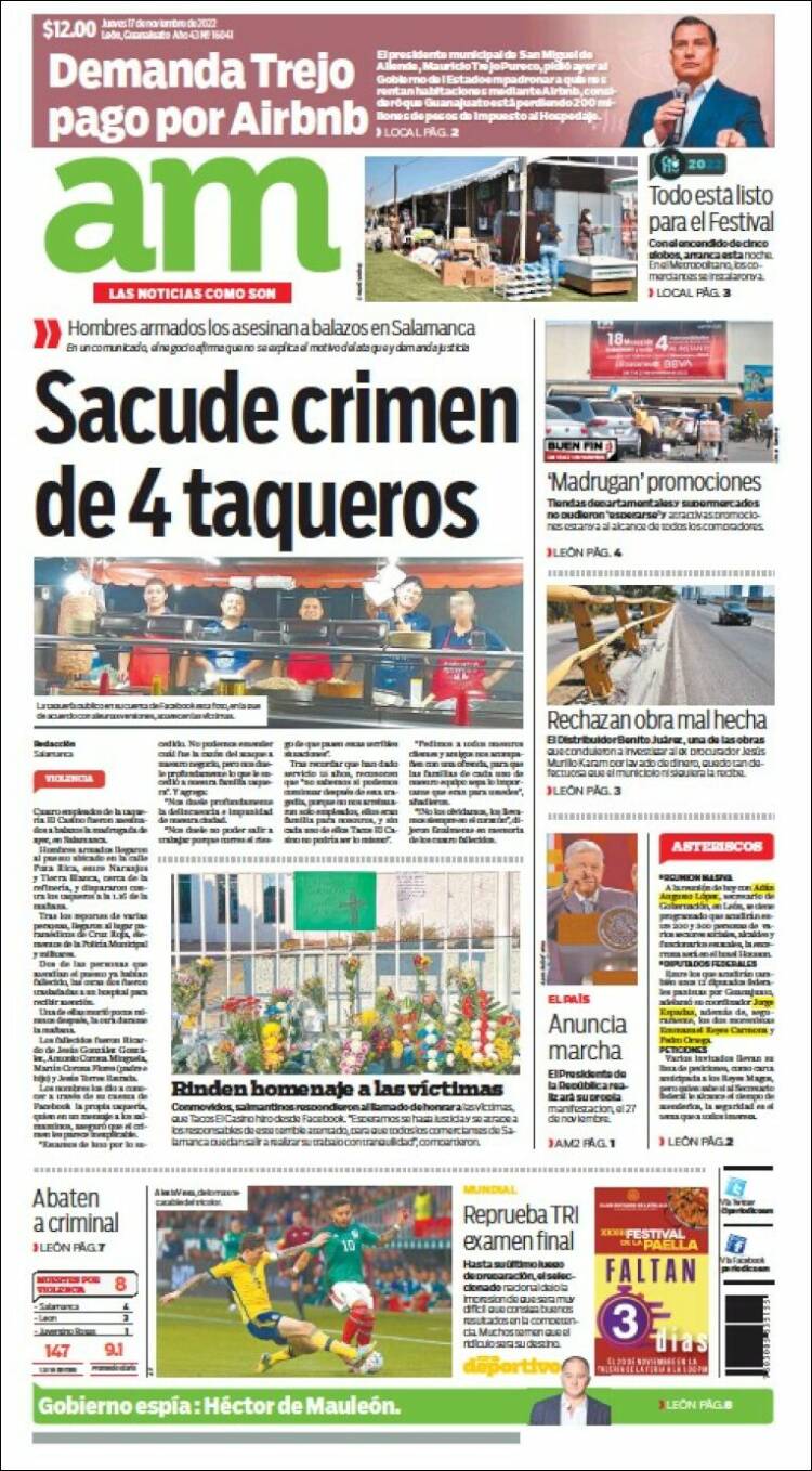 Portada de Al Día A.M. (México)