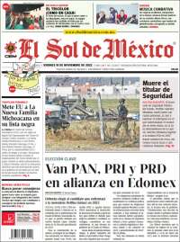 Portada de El Sol de México (México)