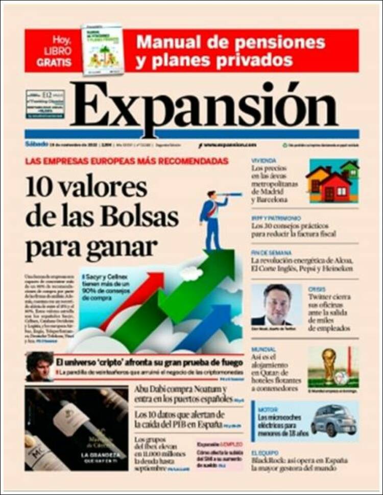 Portada de Expansión (España)