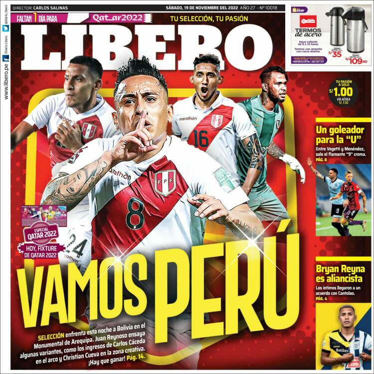 Portada de Líbero (Per&uacute;)