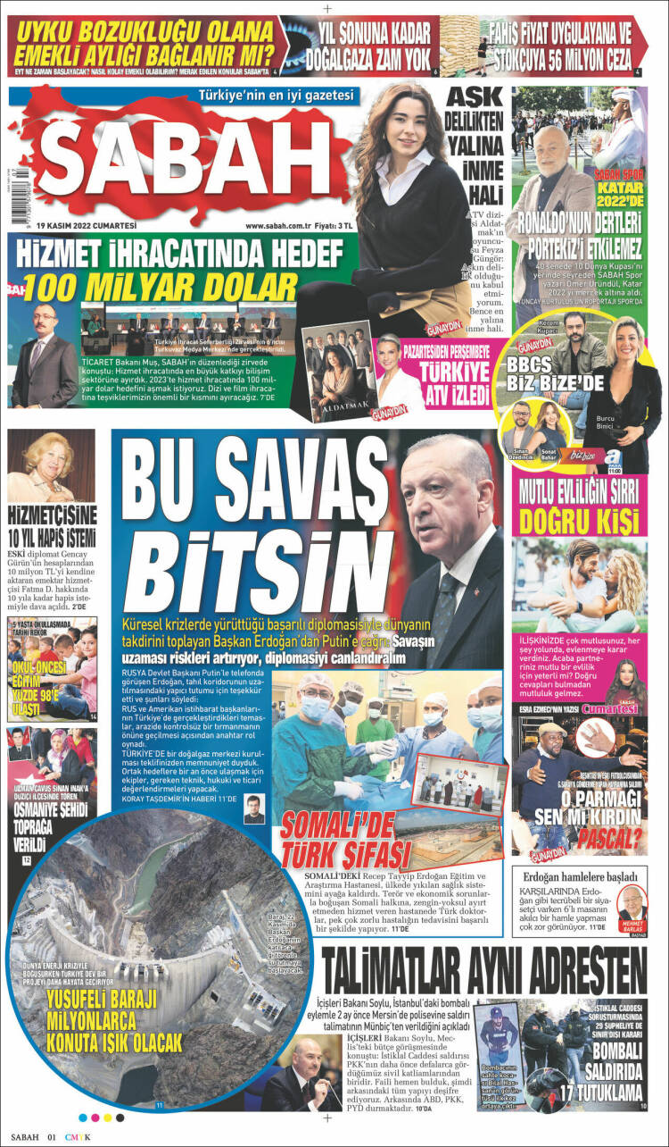 Portada de Sabah (Turqu&iacute;a)