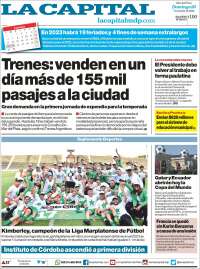 Portada de Diario La Capital - Mar del Plata (Argentina)