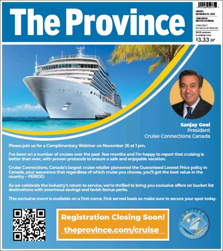 Portada de The Province (Canadá)