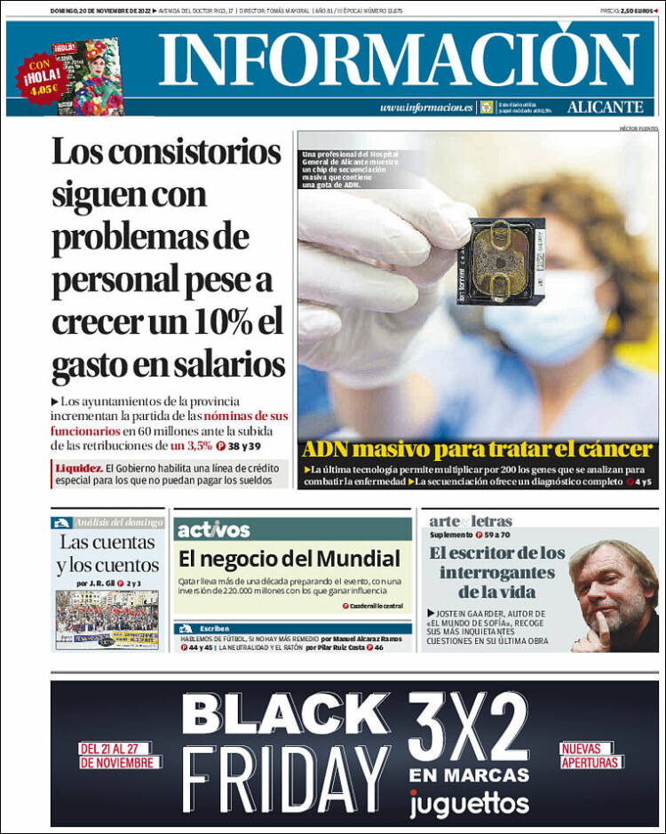 Portada de Diario Información (Spain)