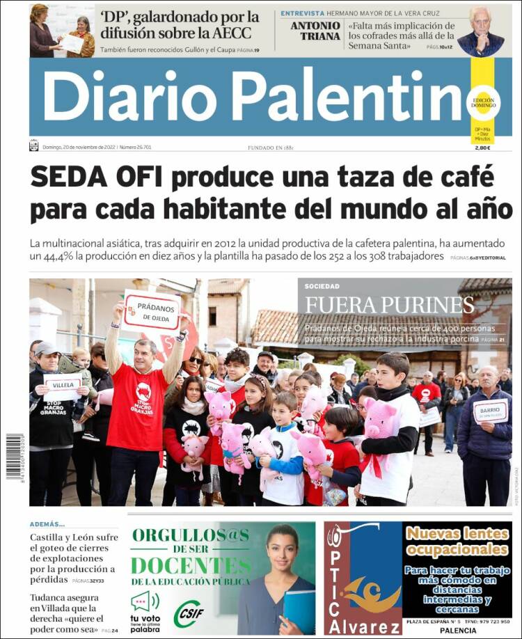 Portada de Diario Palentino (España)