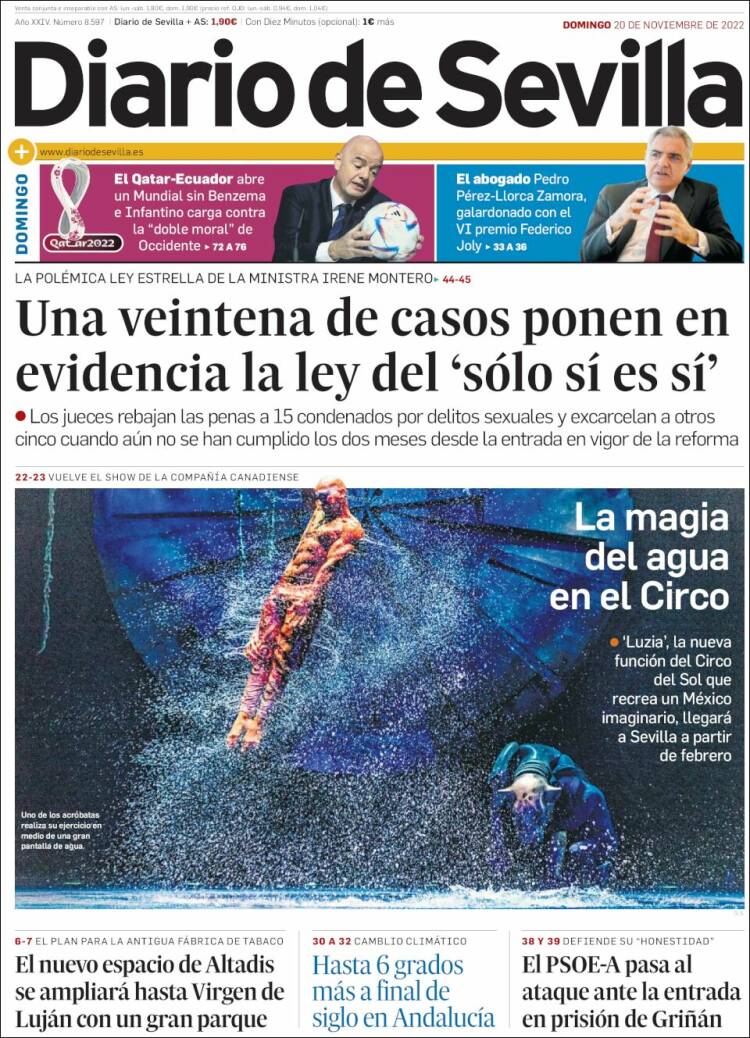 Portada de Diario de Sevilla (Spain)