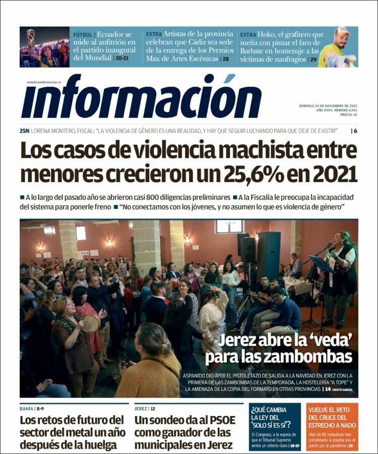 Portada de Información - Cadiz (Spain)