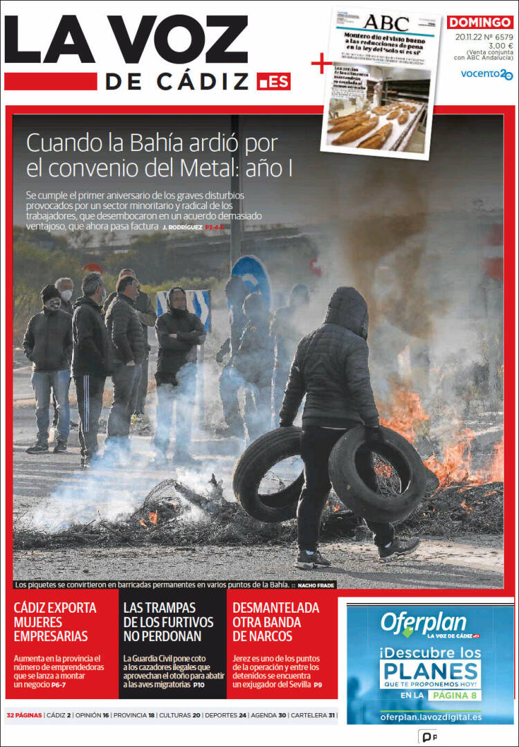 Portada de La Voz de Cádiz (Spain)