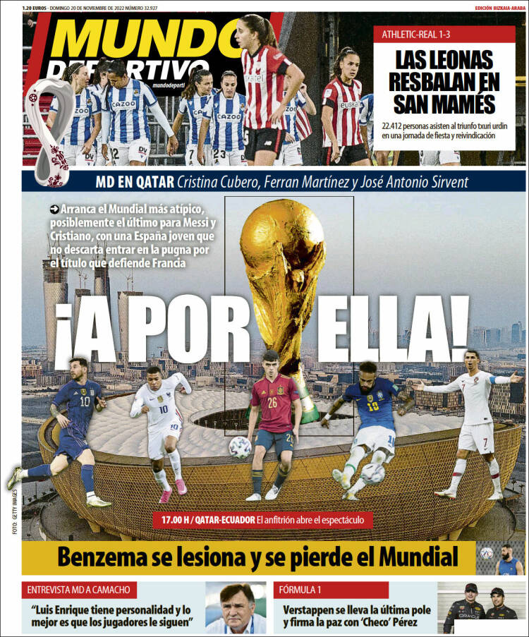 Portada de Mundo Deportivo Bizkaia (España)