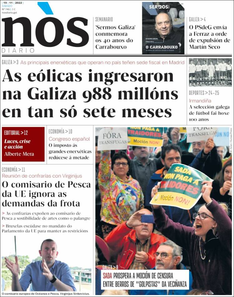 Portada de Nòs Diario (España)