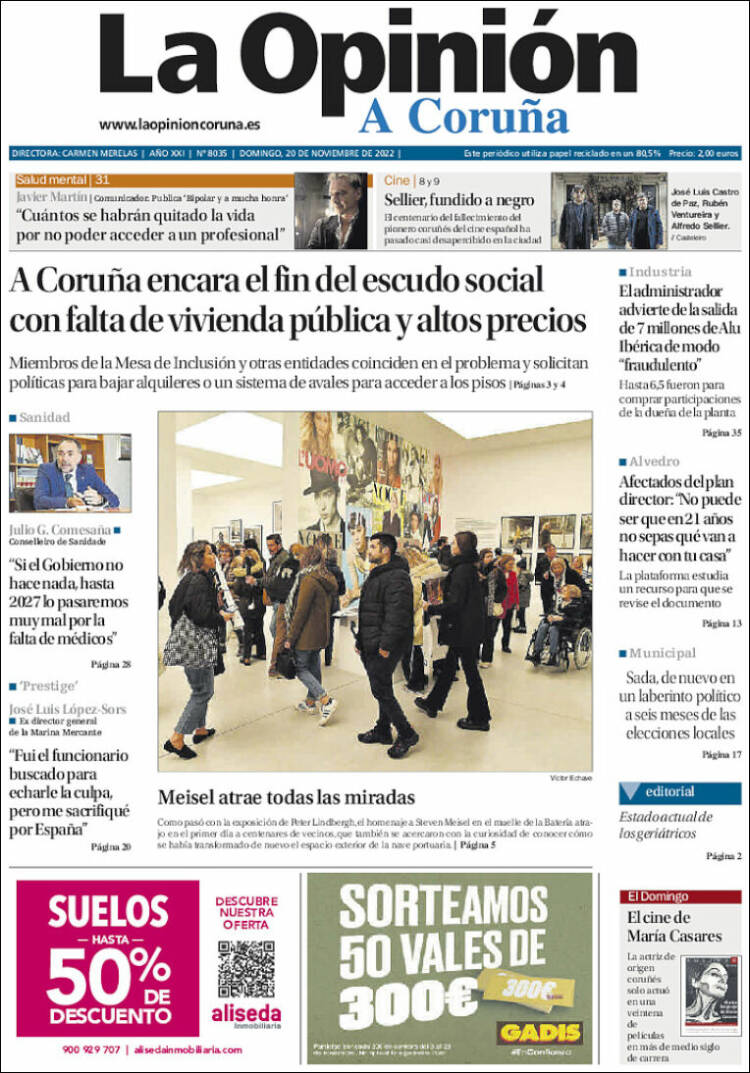 Portada de La Opinión de A Coruña (Spain)