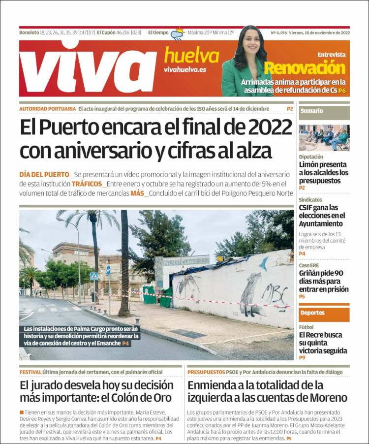 Portada de Viva Huelva (Spain)