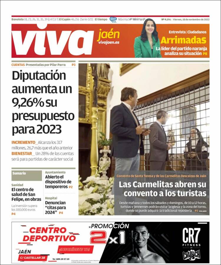 Portada de Viva Jaén (España)