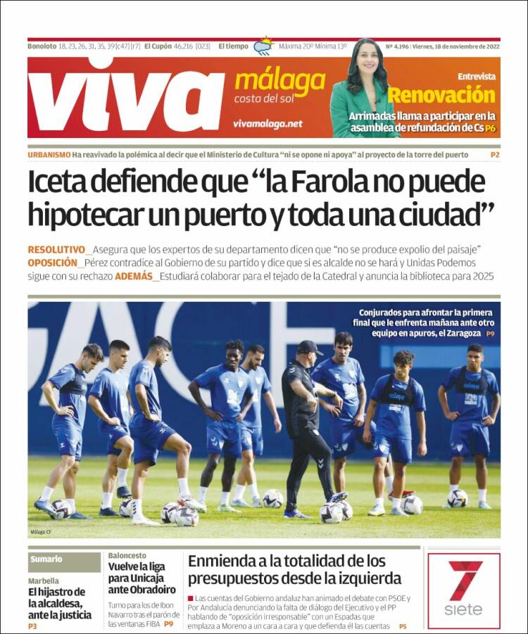 Portada de Viva Málaga (Spain)