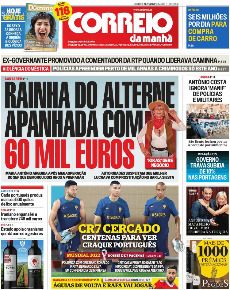 Portada de Correio da Manhã (Portugal)